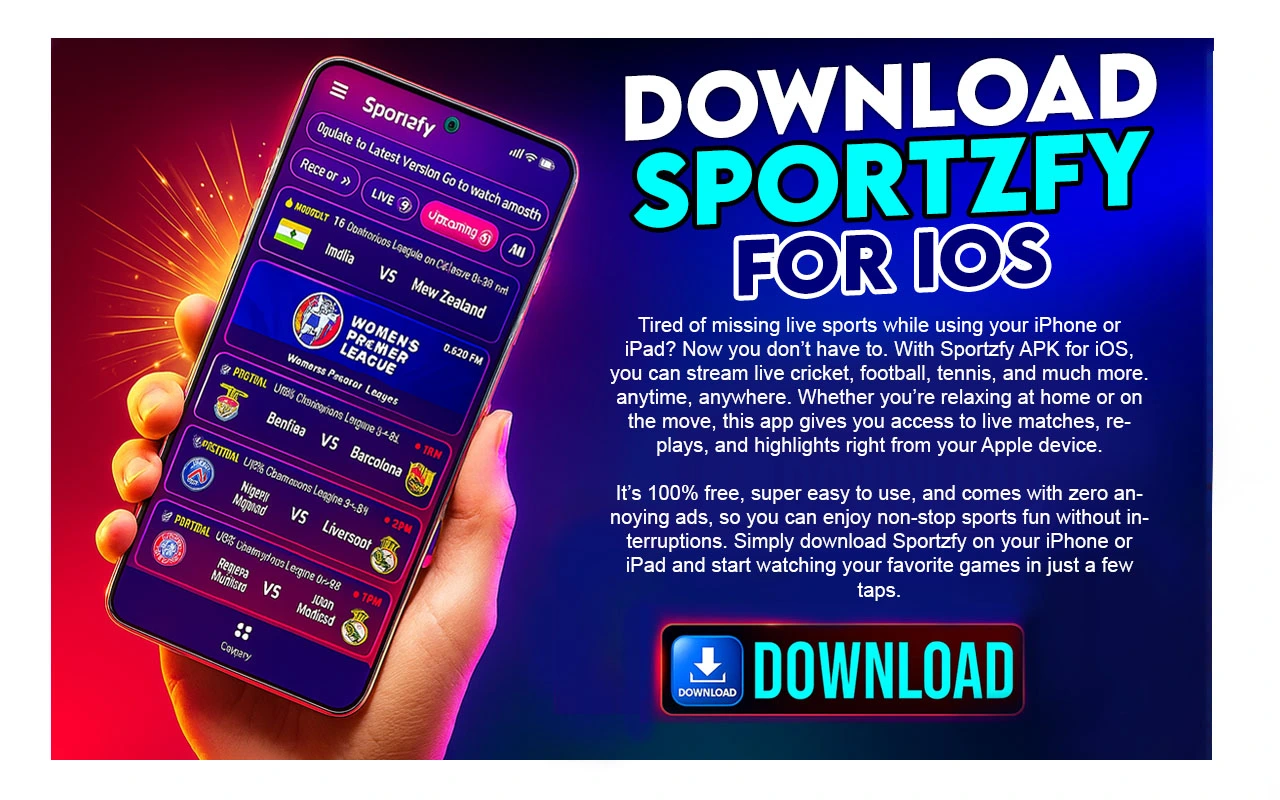 Sportzfy APK For iOS Sportzfy APK For iOS