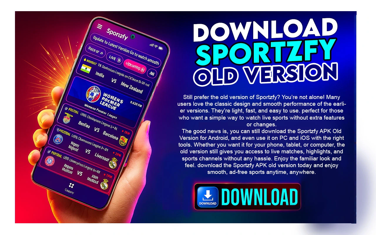 Sportzfy APK Old Version Sportzfy APK Old Version
